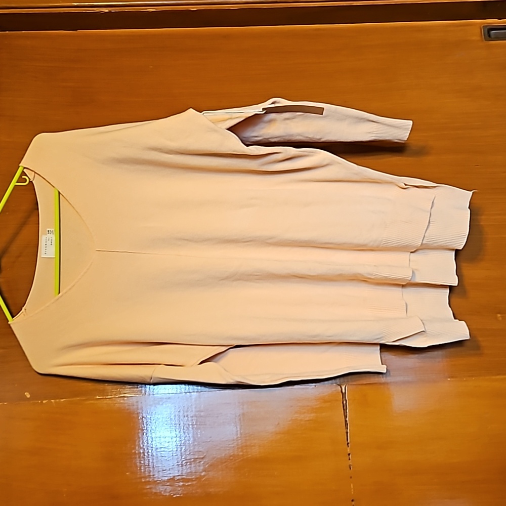 Dreamers by Debut Women's Peach V-Neck Sweater